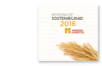 moderna alimentos memoria de sostenibilidad 2016